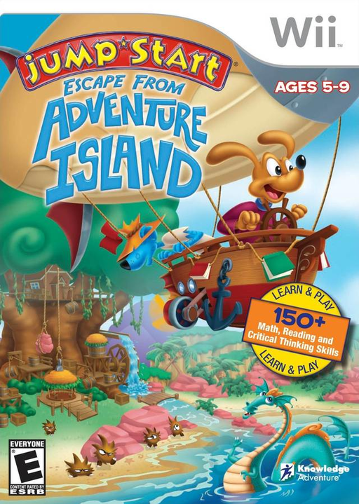 JumpStart: Escape from Adventure Island box art for Wii